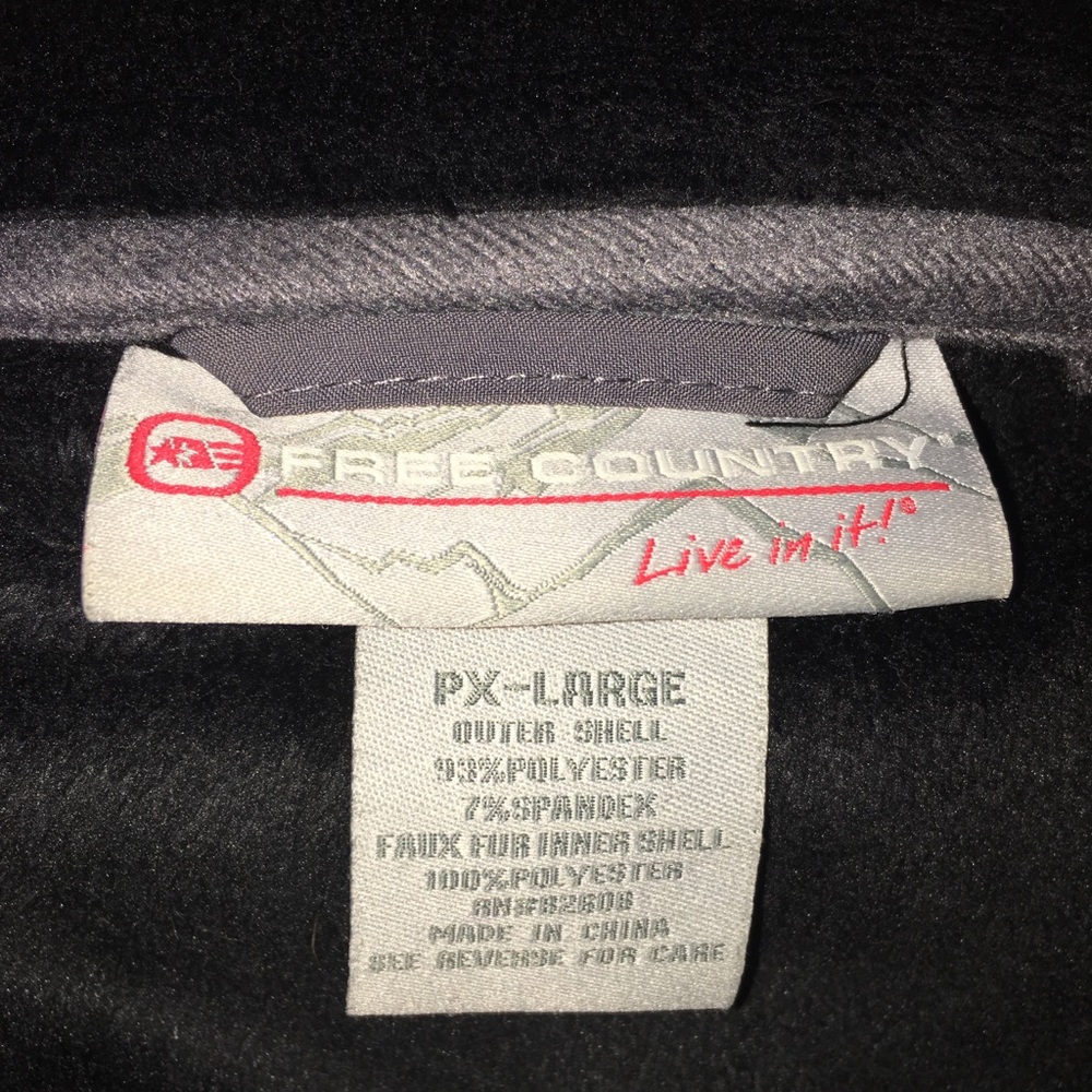 Free Country polyester jacket with three zippers - Picture 4 of 4